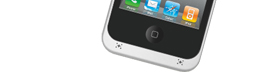 ＋M Battery iPhone4/4S バッテリー内蔵ケース ホワイト［MB01-WH］ × ブラック［MB01-BK］