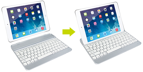 スタンドにiPad Airを立てれば、Mac Book Airみたいに文字入力！